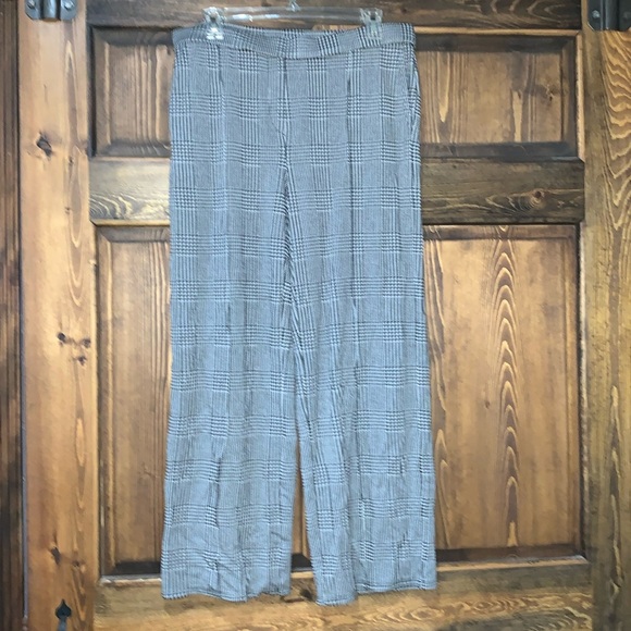 EUC J Jill wherever medium petite black white plaid - Picture 1 of 6